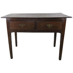 Antique 19th Century English 2-Drawer Writing Table