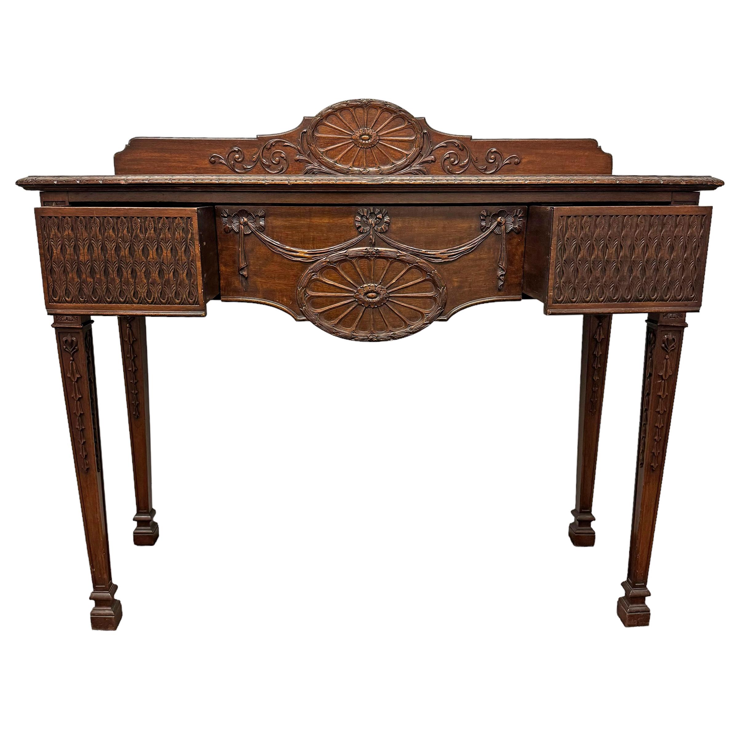 19th Century English Adam-Style Console In Good Condition For Sale In Chicago, IL