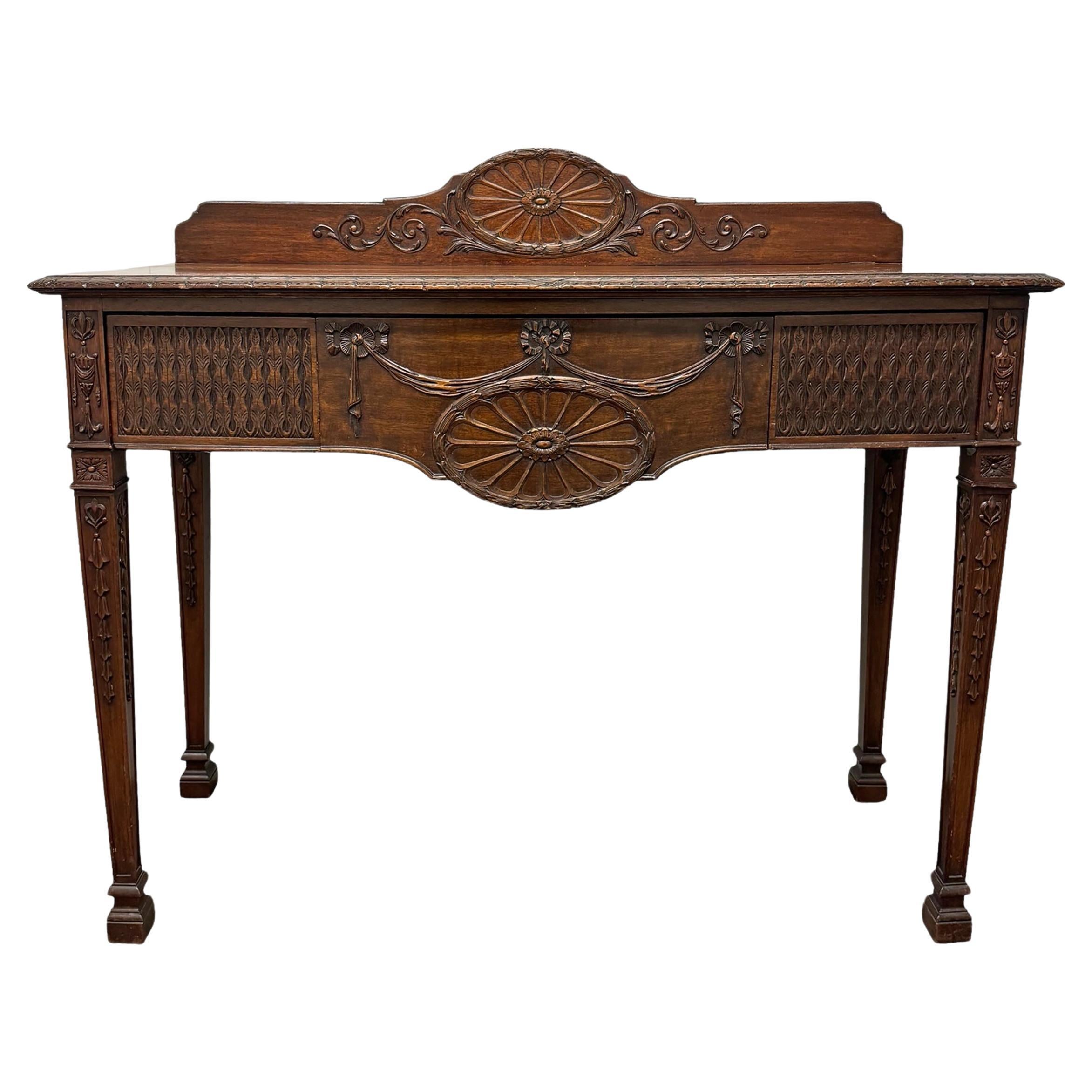 19th Century English Adam-Style Console For Sale