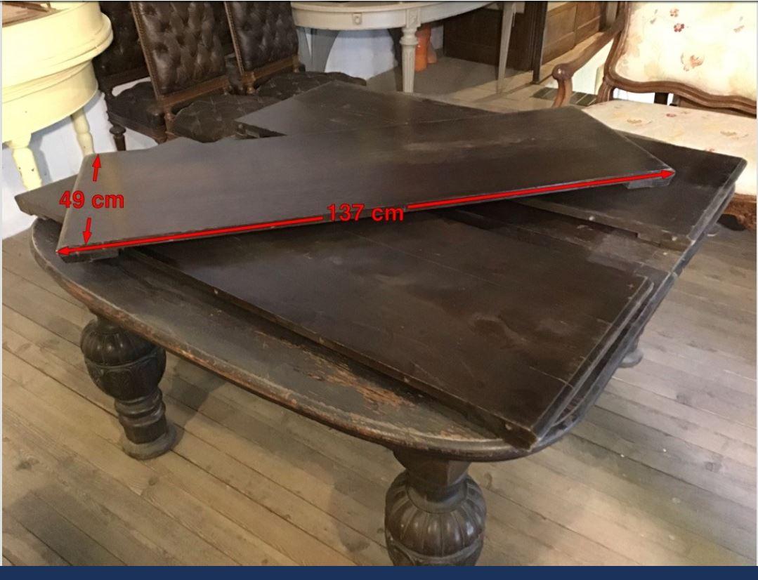 19th Century English Adjustable Table in Oakwood, 1890s 1