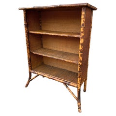 19th Century English Aesthetic Movement Bamboo and Cane Bookshelf