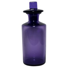 Antique 19th Century English Amethyst Handblown Glass Apothecary Jar