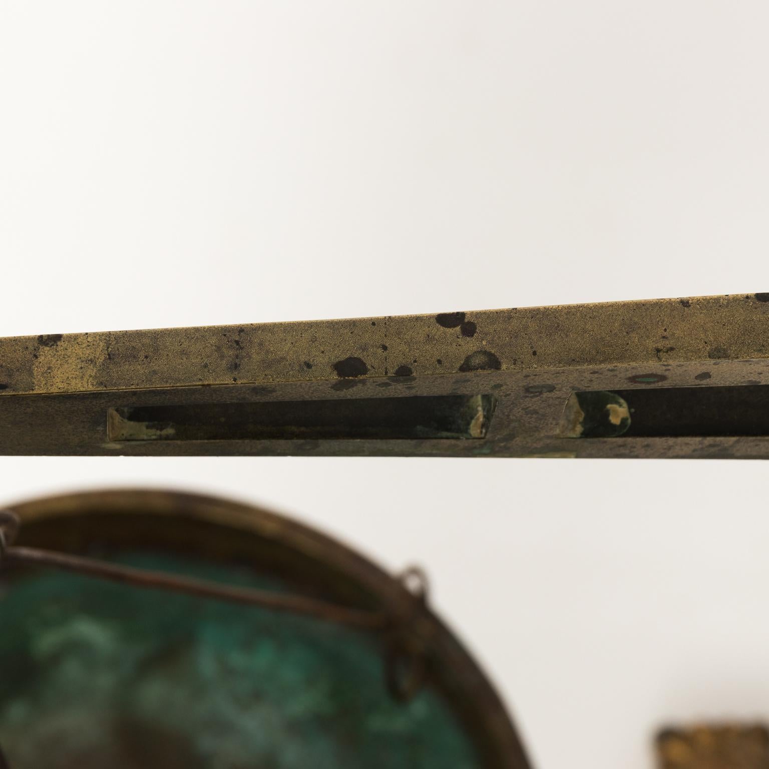 19th Century English and Brass Iron Scale 9