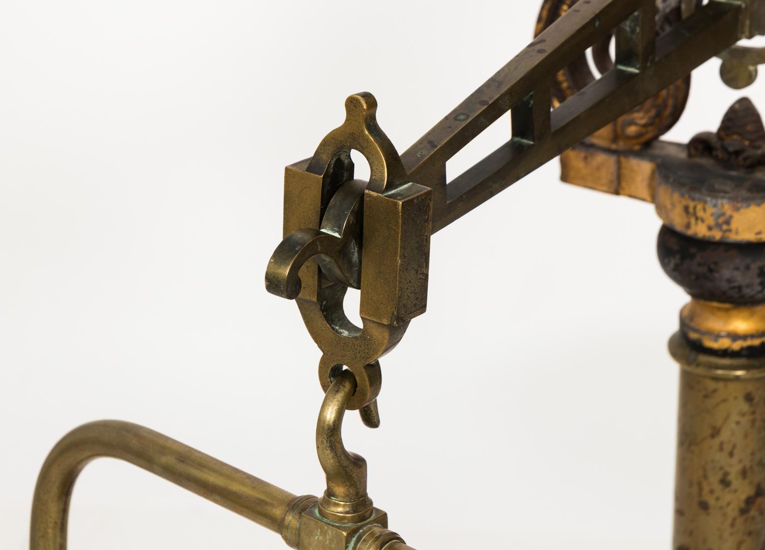 19th Century English and Brass Iron Scale In Good Condition In Stamford, CT