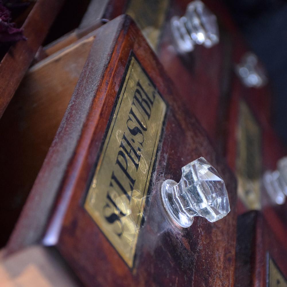 19th Century English Apothecary Drawers 1