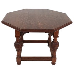 19th Century English Arts & Crafts Oak Centre Table