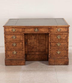 19th Century English Ash Partners Desk