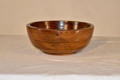 19th Century English Ash Turned Bowl