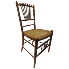 19th Century English Bamboo and Rattan Ballroom Chair