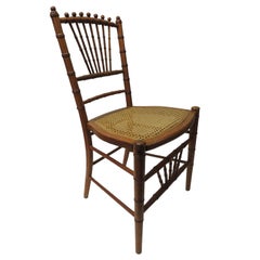 Bamboo and Rattan Honey Color Ballroom Chair