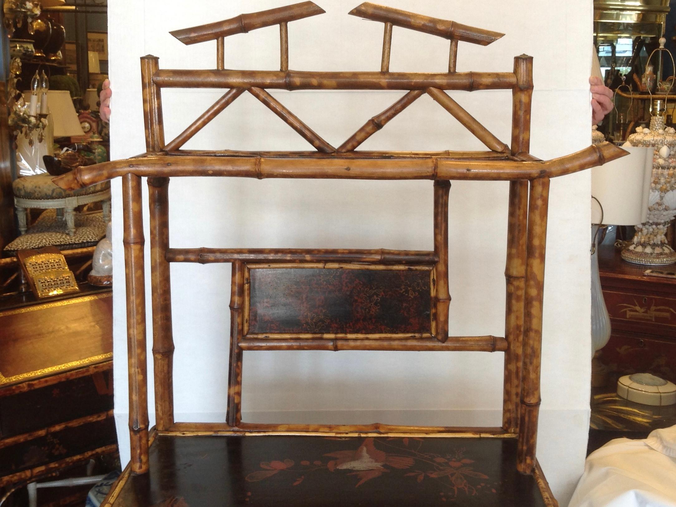 19th Century English Bamboo Bookcase / Cabinet In Good Condition In West Palm Beach, FL