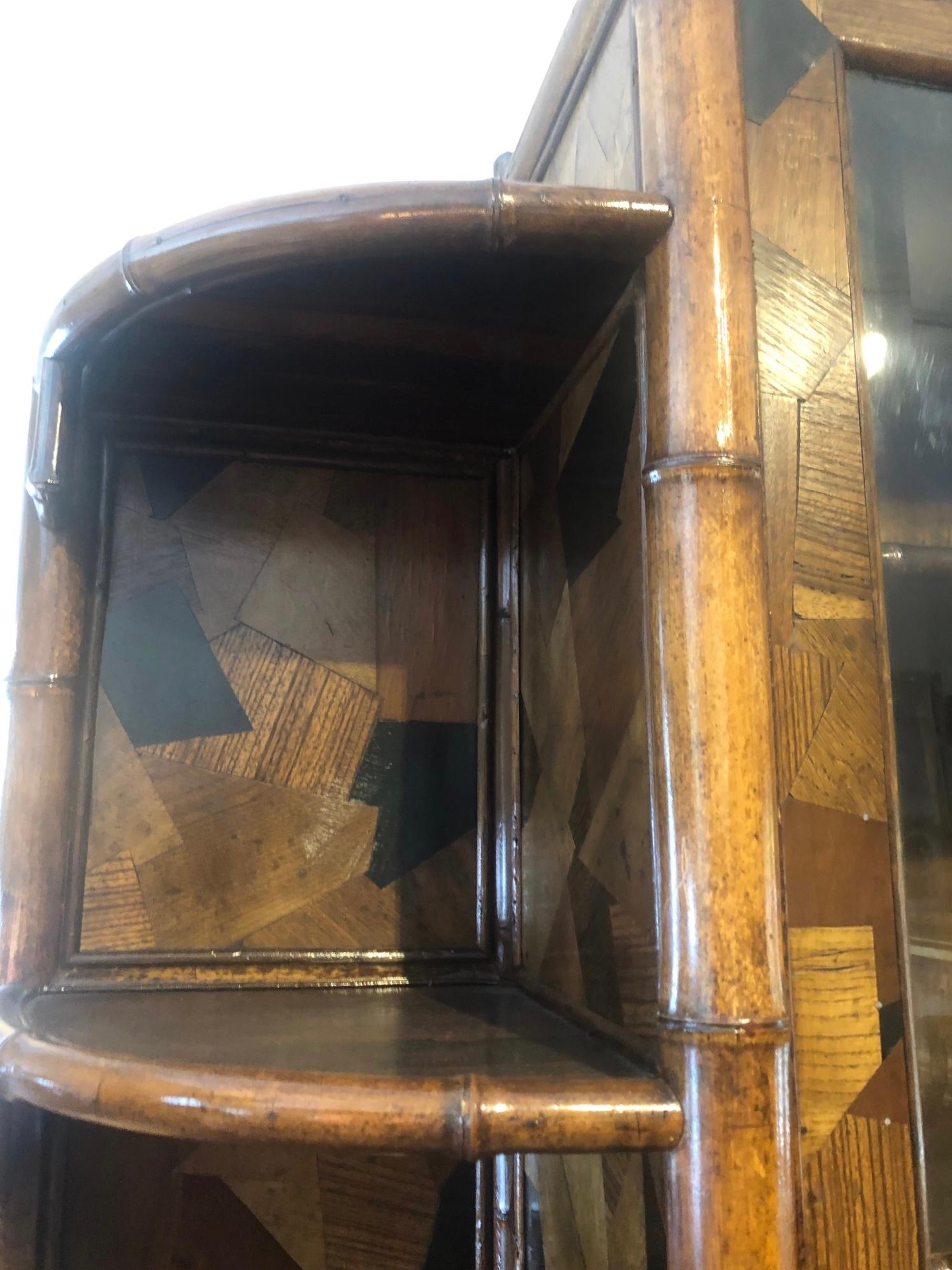 19th Century English Bamboo Bookcase 7
