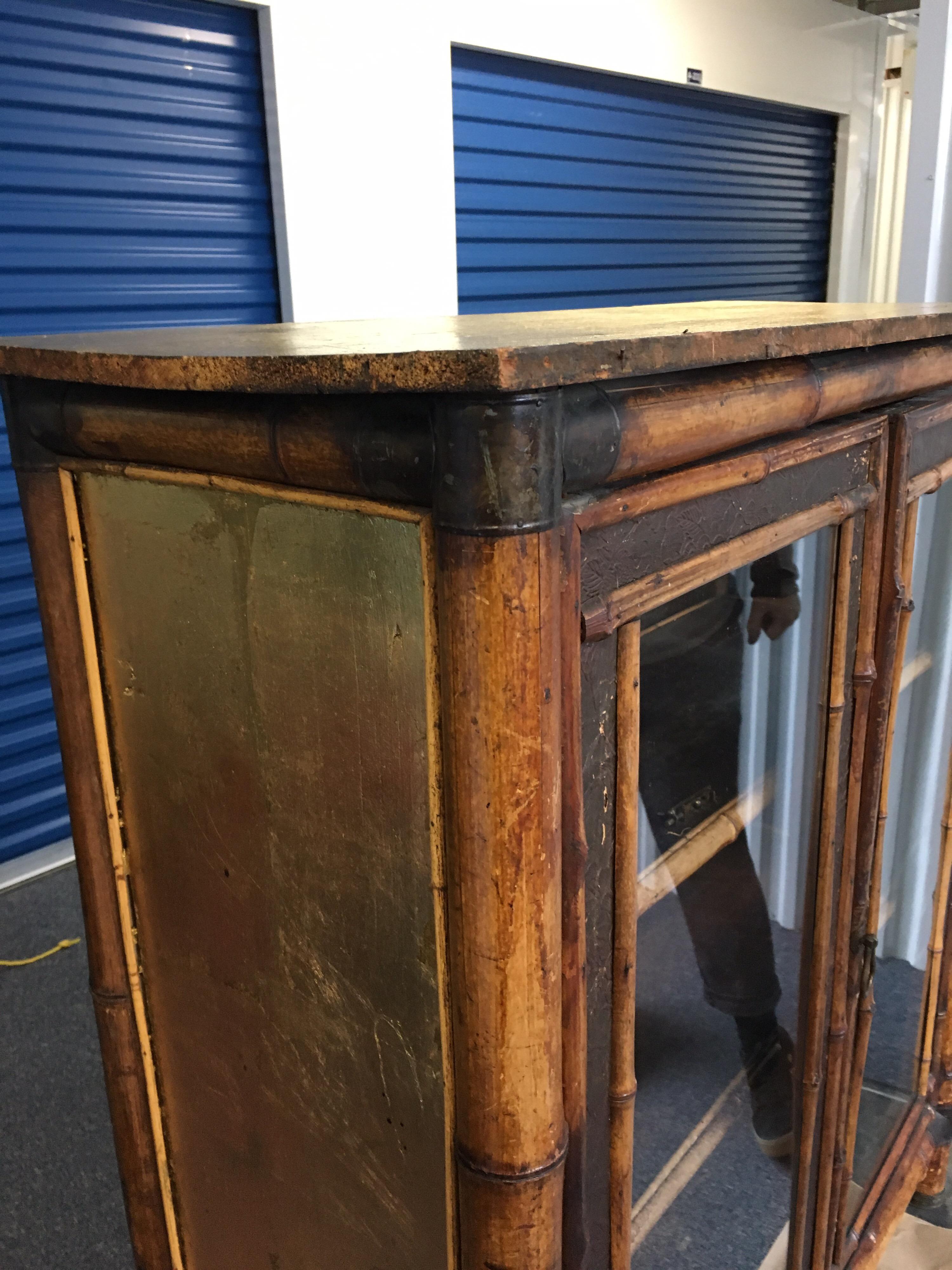 19th Century English Bamboo Bookcase 13