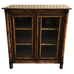 19th Century English Bamboo Bookcase