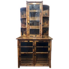 Antique 19th Century English Bamboo Bookcase