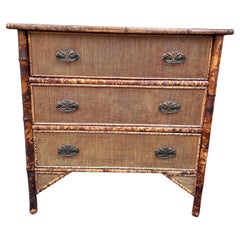 Antique 19th Century English Bamboo Chest