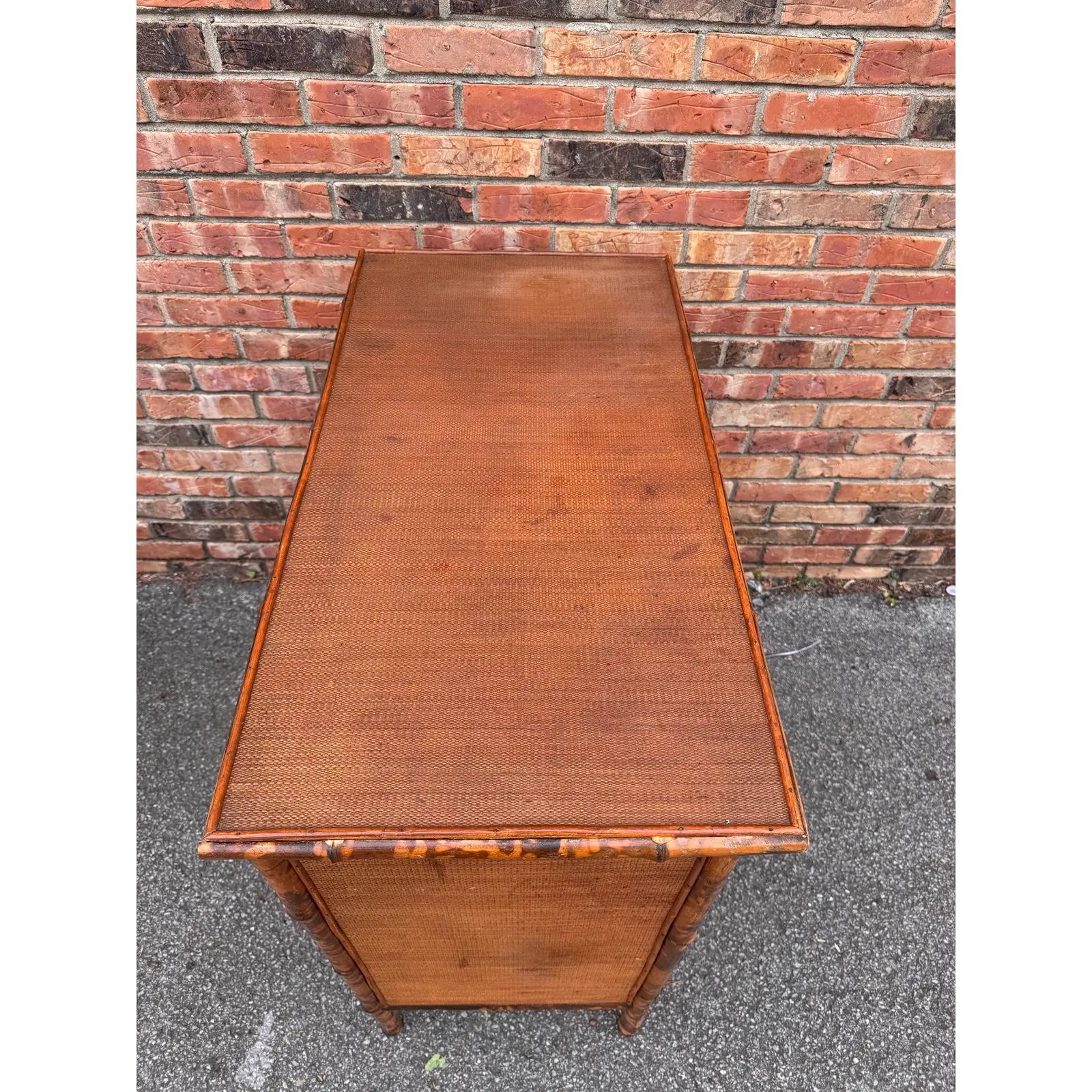 Late 19th Century 19th Century English Bamboo Dresser For Sale