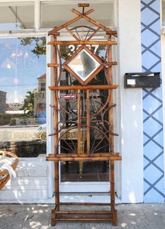 19th Century English Bamboo Hall Stand