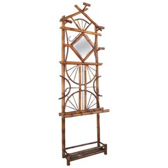 19th Century English Bamboo Hall Stand