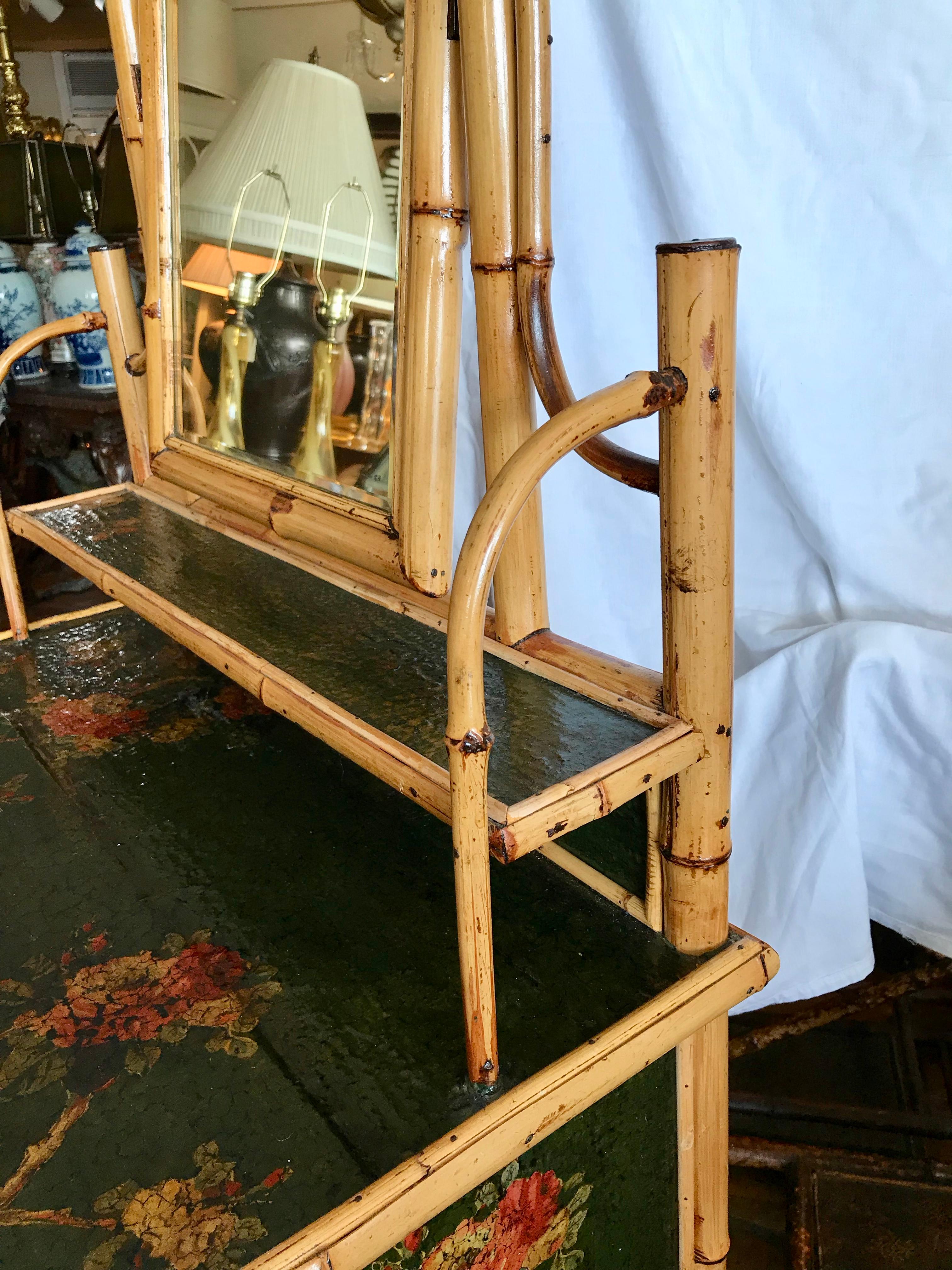 19th Century English Bamboo Ladies Dresser 10