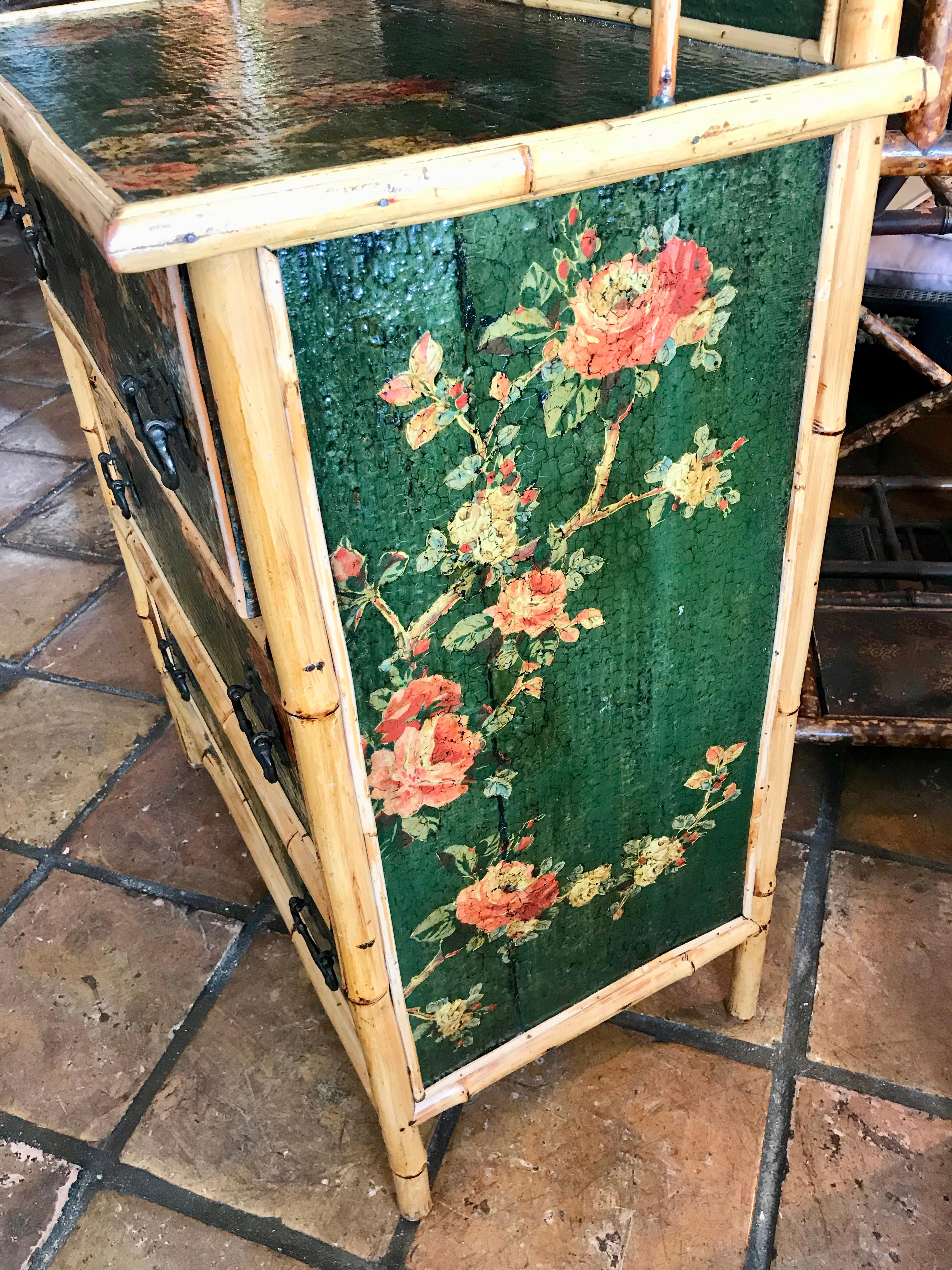 19th Century English Bamboo Ladies Dresser 11