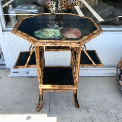 19TH Century English Bamboo " Pastry "  Table