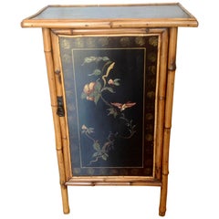 19th Century English Bamboo Side Cabinet