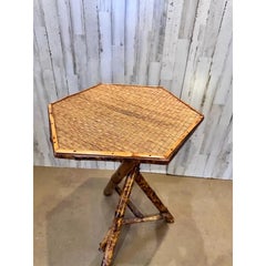 19th Century English Bamboo Side Table