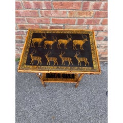 19th Century English Bamboo Side Table