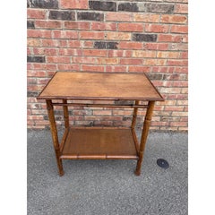 19th Century English Bamboo Side Table