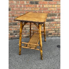 19th Century English Bamboo Side Table