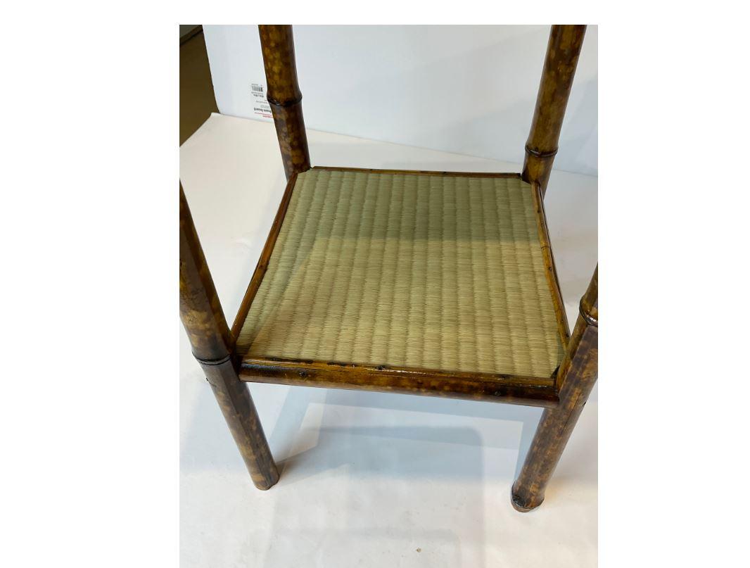 19th Century English Bamboo Side Table  #b16 In Good Condition For Sale In Nashville, TN