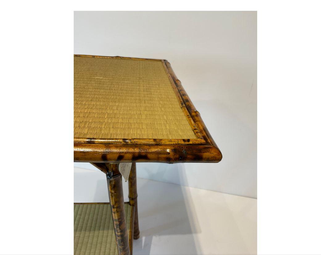 19th Century English Bamboo Side Table  #b16 For Sale 1