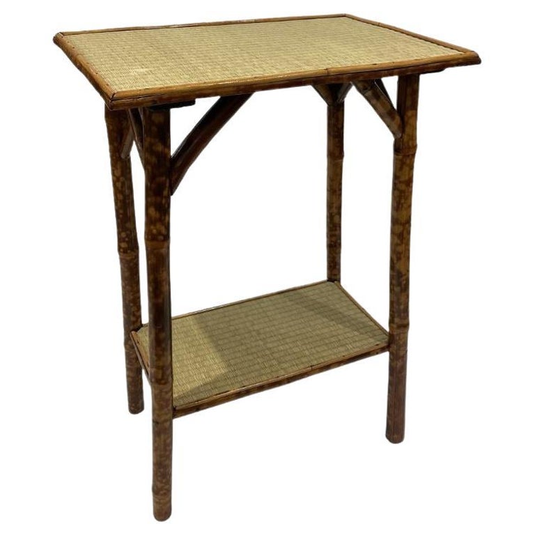 19th Century English Bamboo Side Table For Sale at 1stDibs