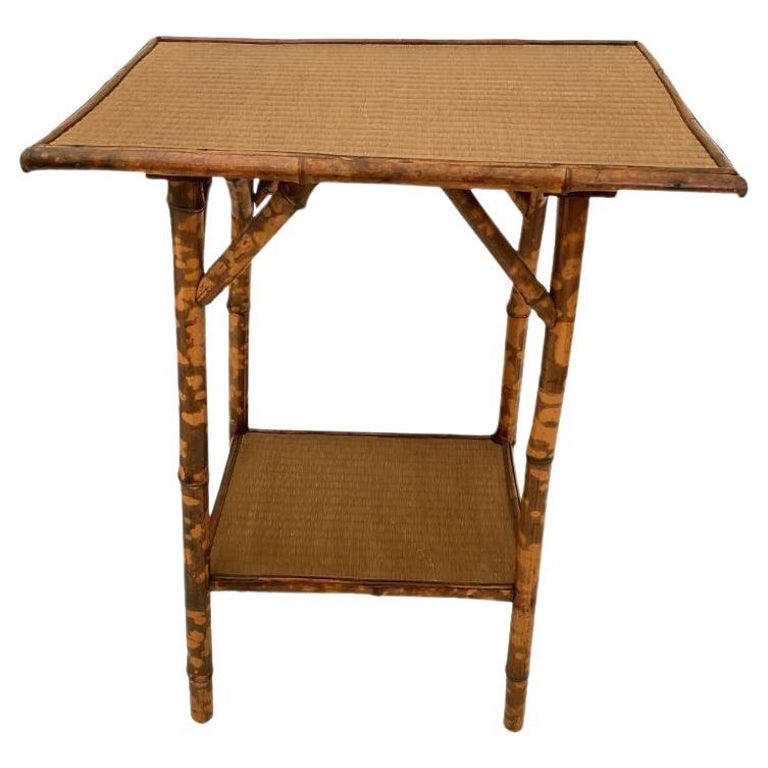 19th Century English Bamboo Side Table For Sale at 1stDibs