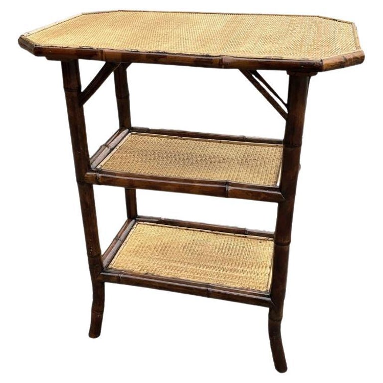 19th Century English Bamboo Side Table For Sale at 1stDibs