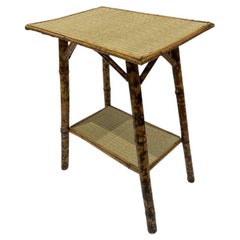 19th Century English Bamboo Side Table