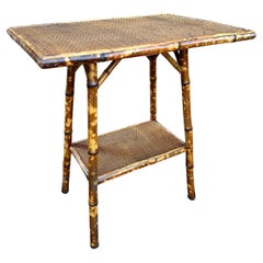 19th Century English Bamboo Side Table