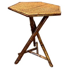 19th Century English Bamboo Side Table