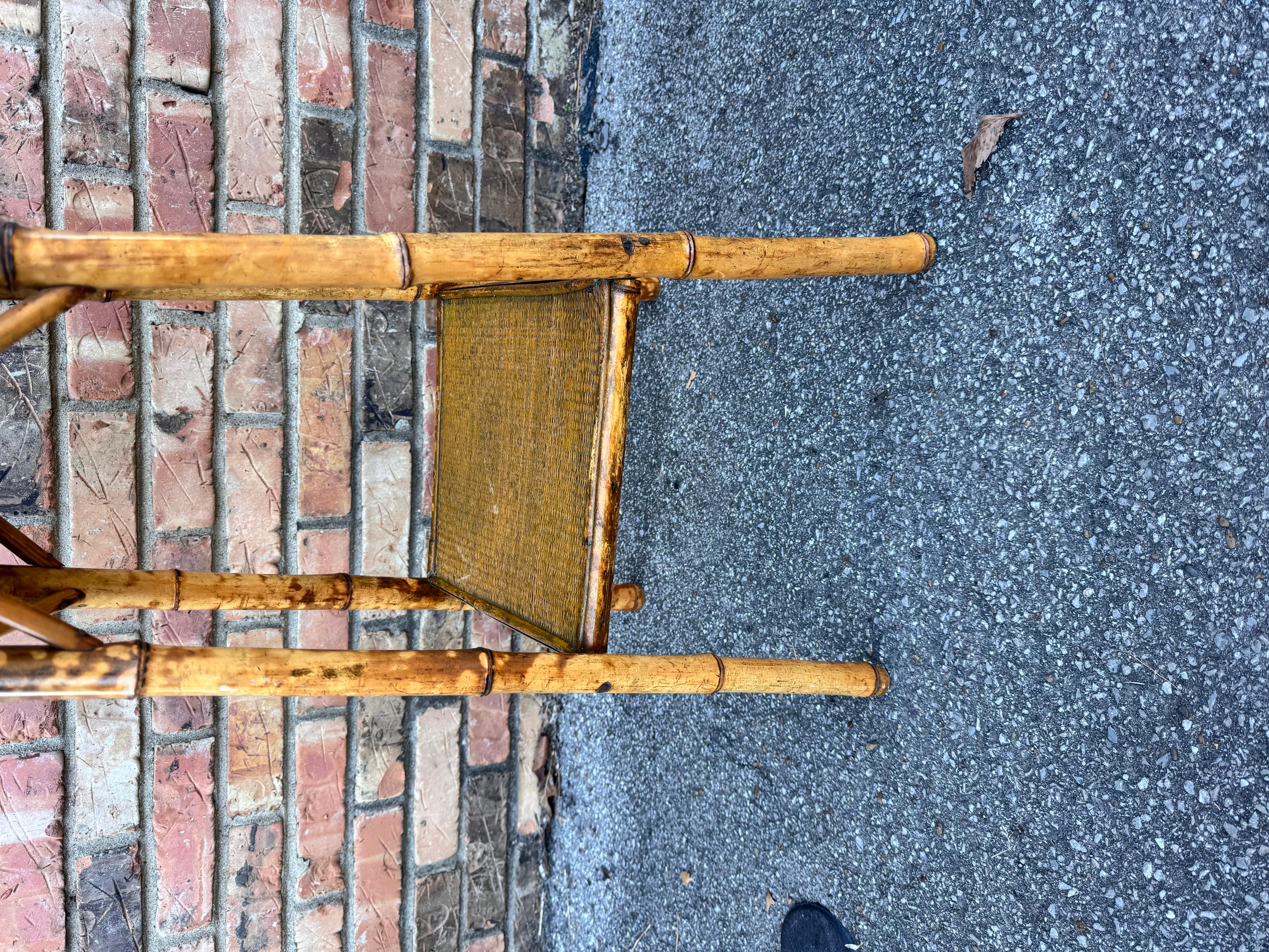 19th Century English Bamboo Table In Good Condition For Sale In Nashville, TN