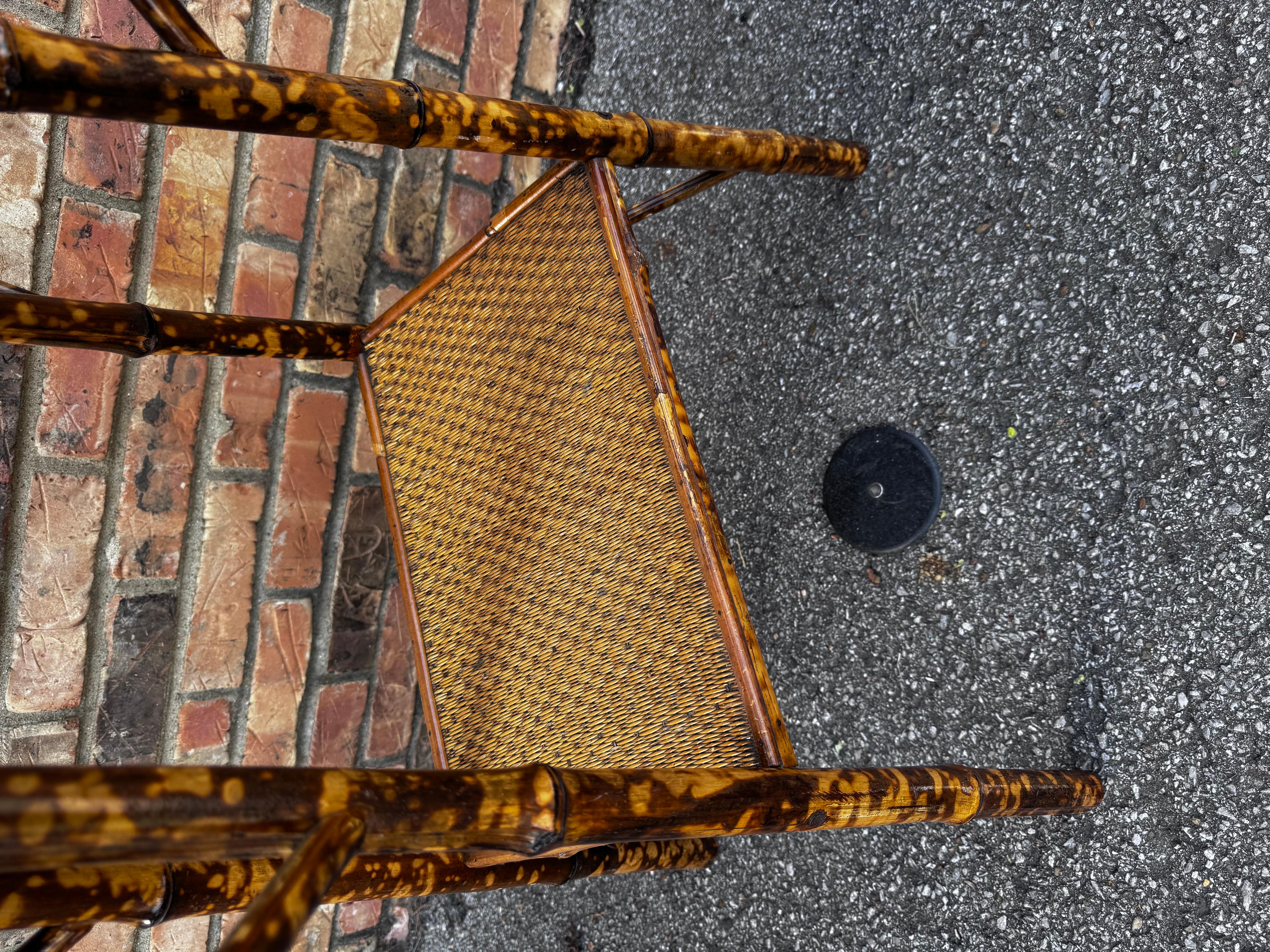19th Century English Bamboo Table In Good Condition For Sale In Nashville, TN