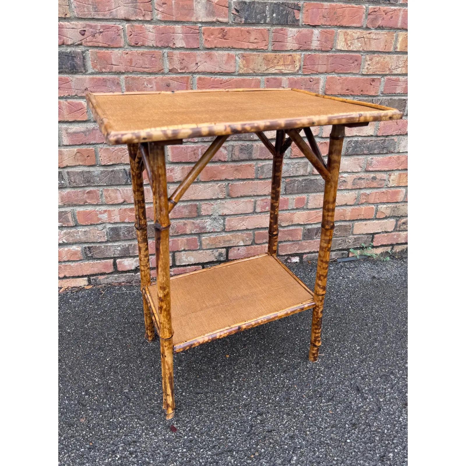 19th Century English Bamboo Table In Good Condition For Sale In Nashville, TN