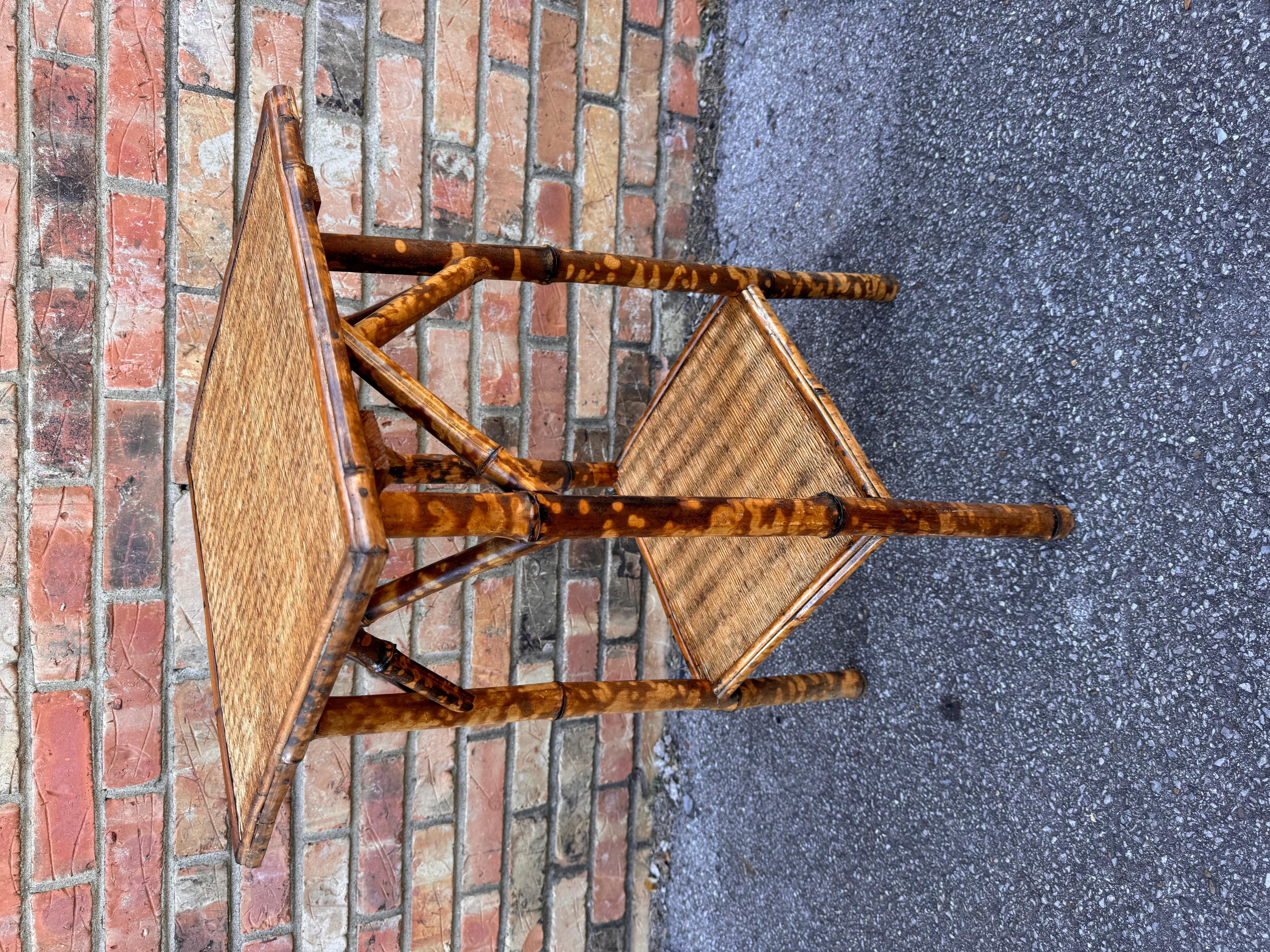 Bambou Table anglaise en bambou du 19ème siècle en vente