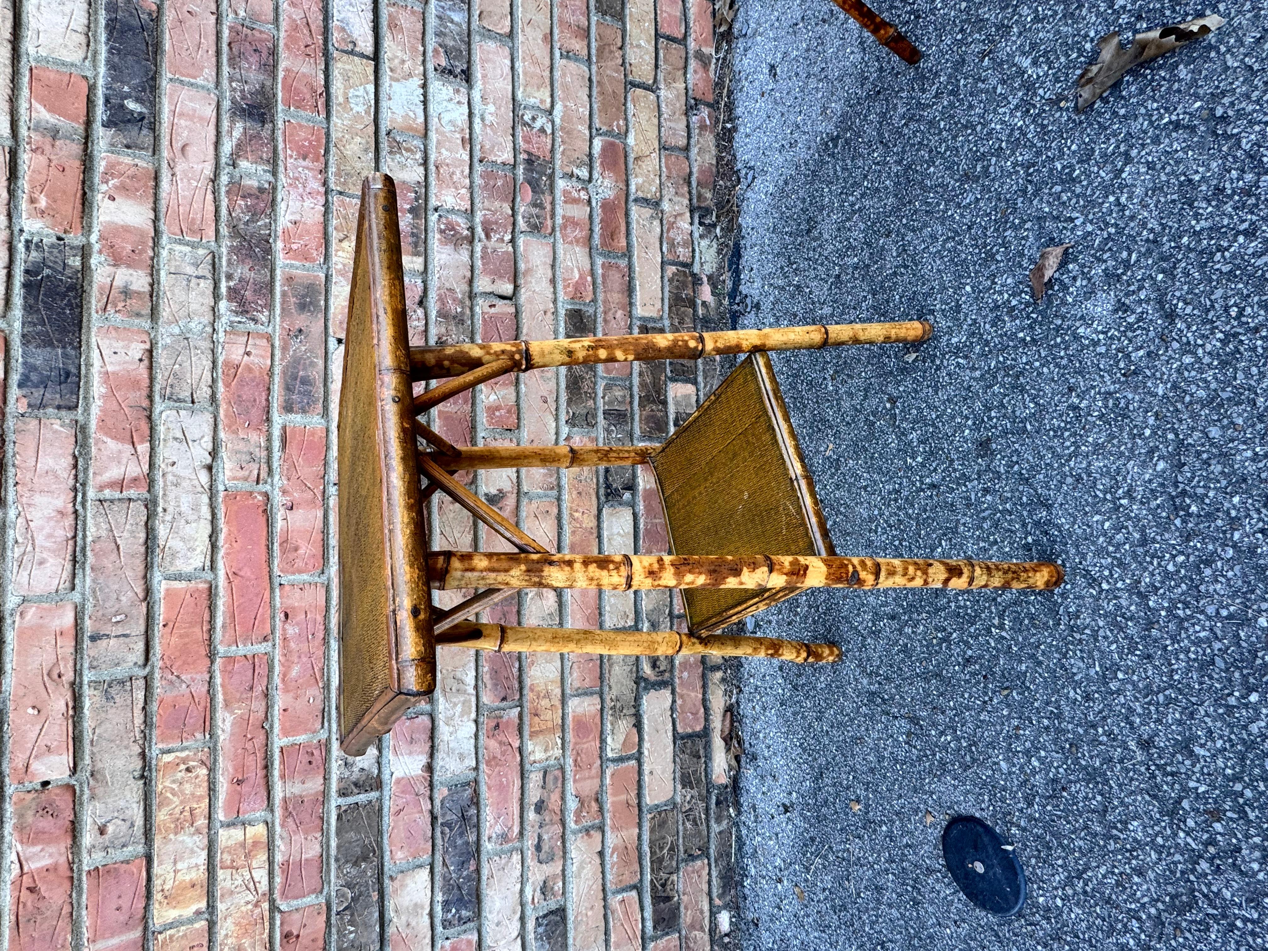 19th Century English Bamboo Table For Sale 2