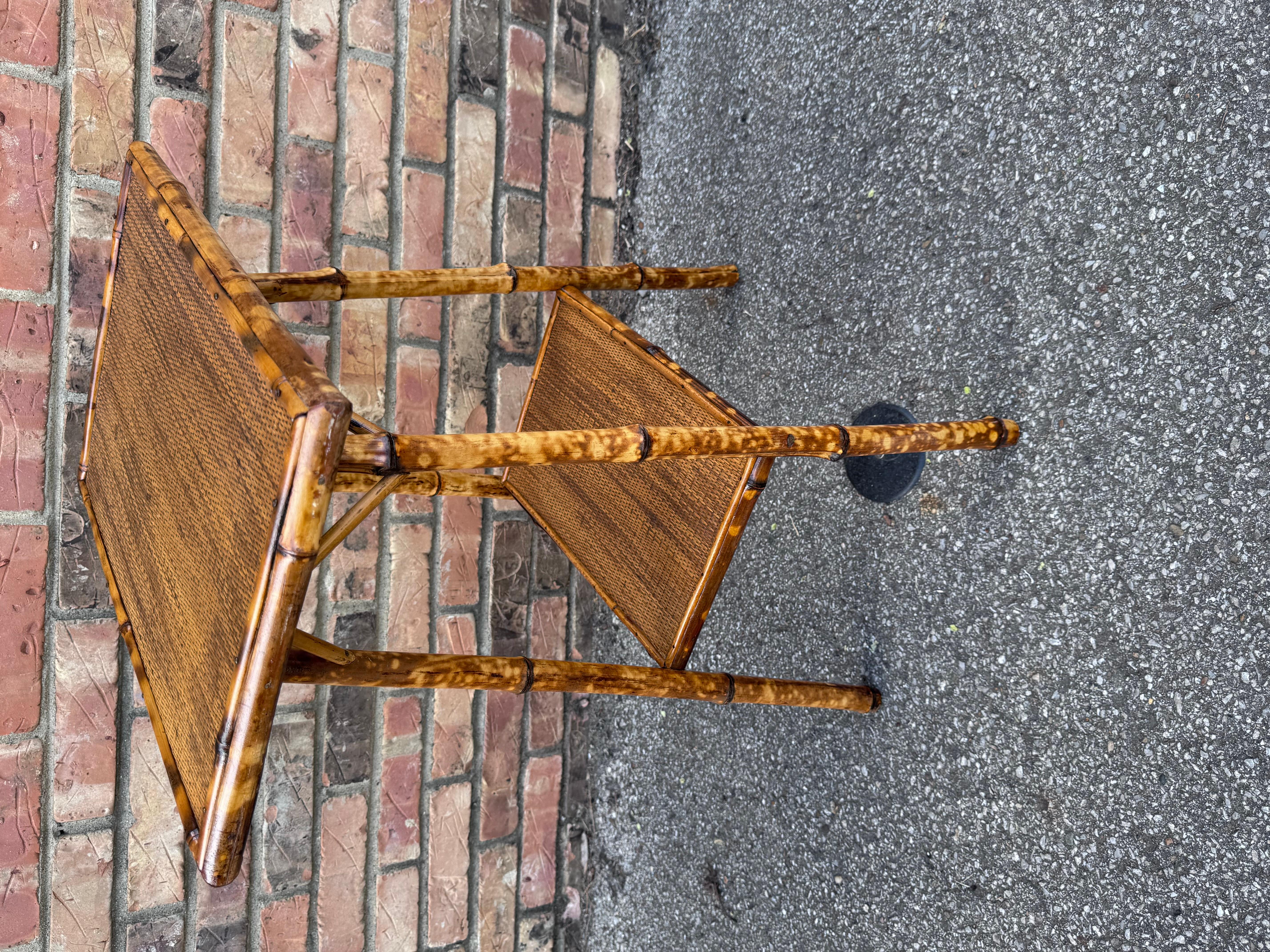 Bambou Table anglaise en bambou du 19ème siècle en vente