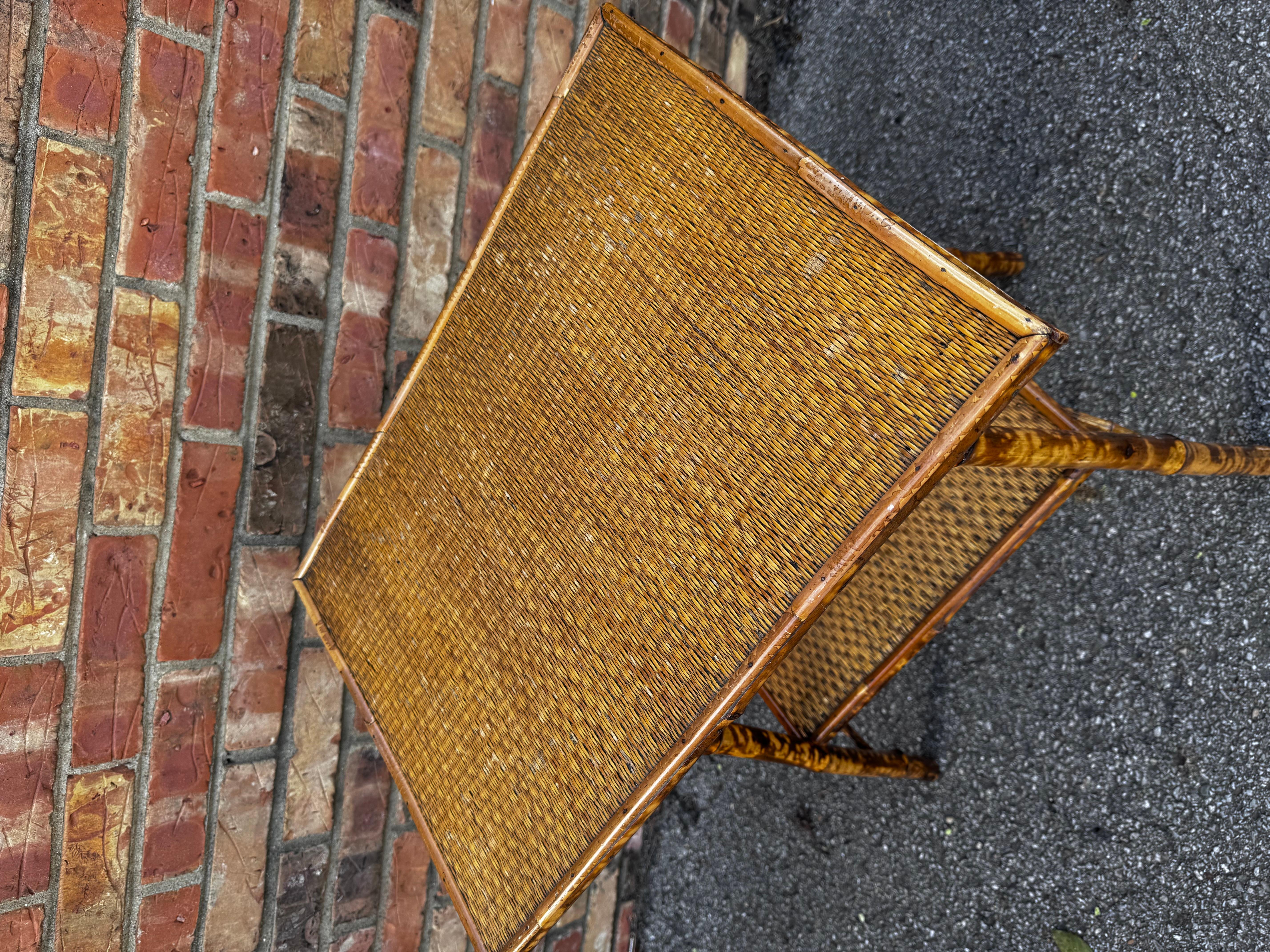 19th Century English Bamboo Table For Sale 2