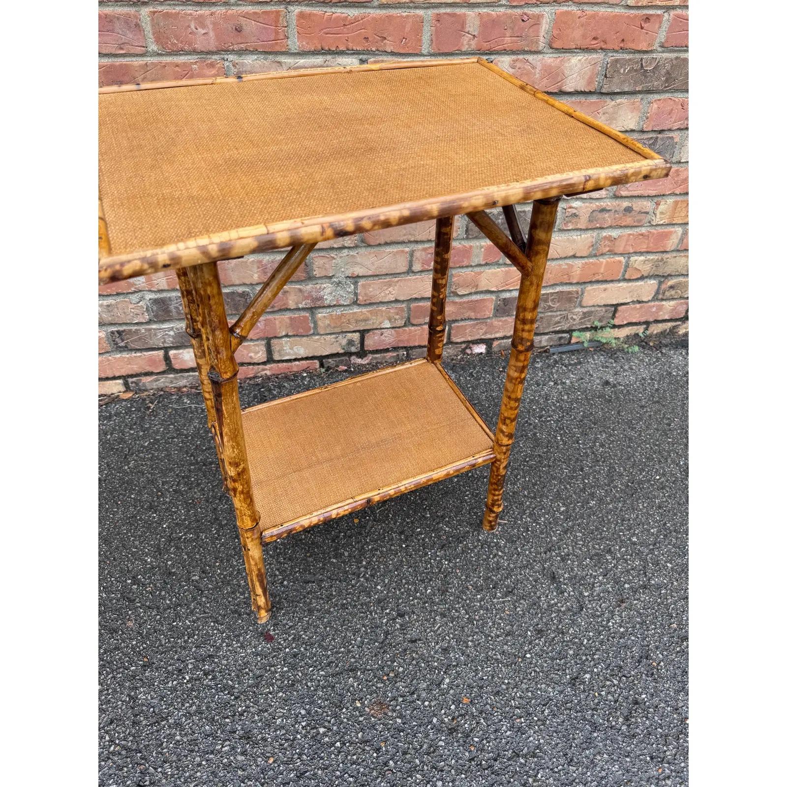 19th Century English Bamboo Table For Sale 2