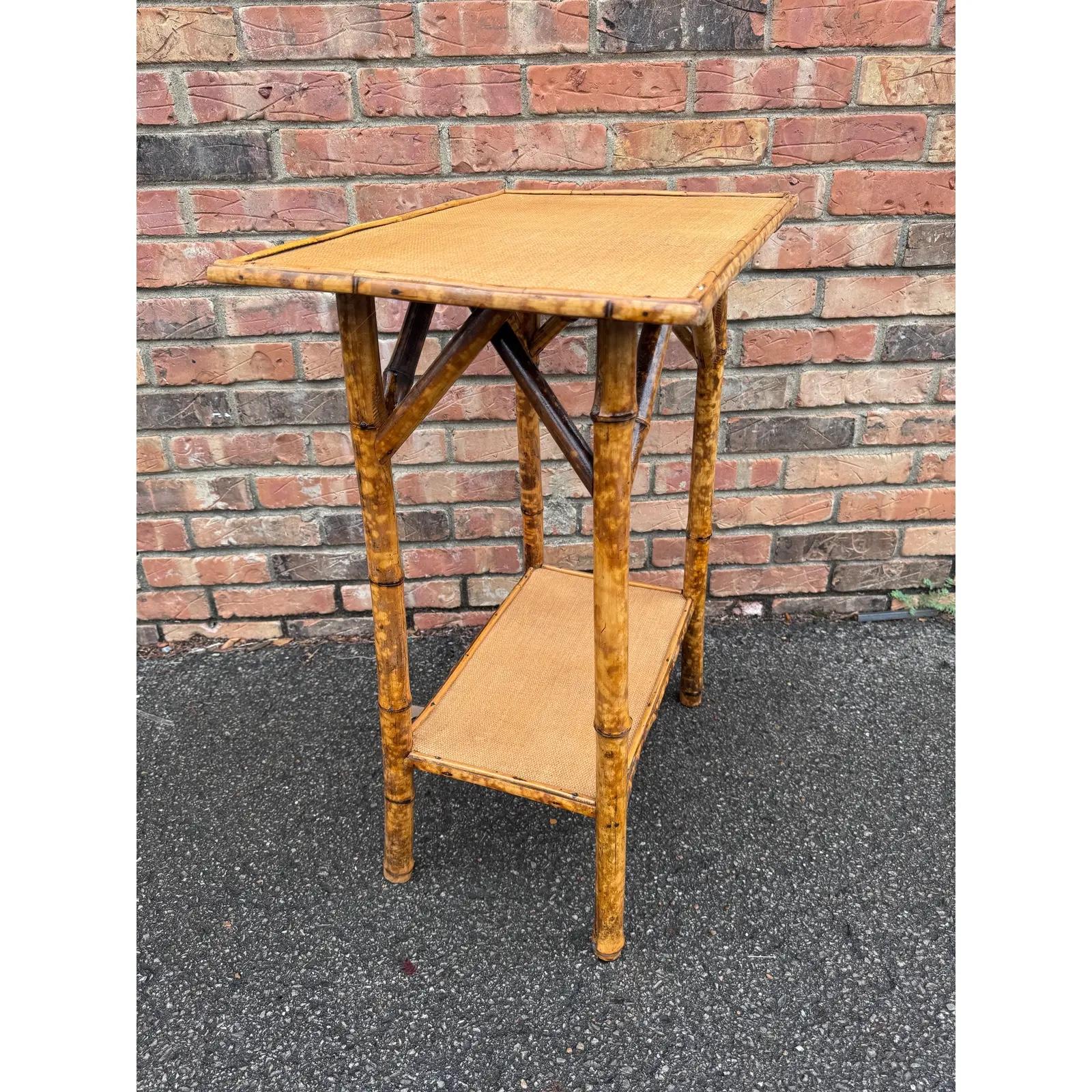 19th Century English Bamboo Table For Sale 2
