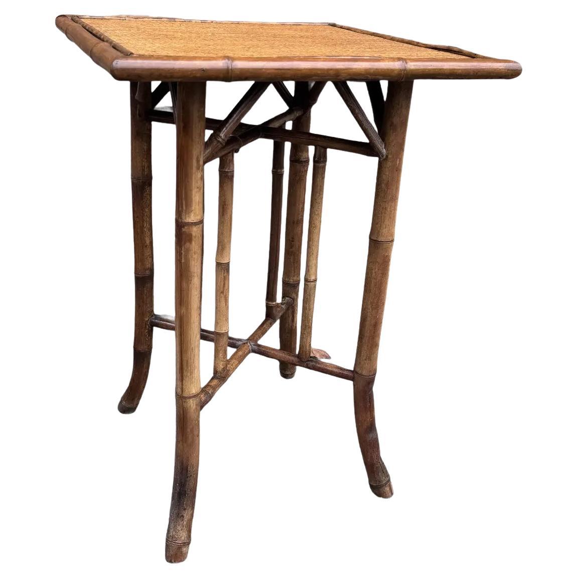 19th Century English Bamboo Table