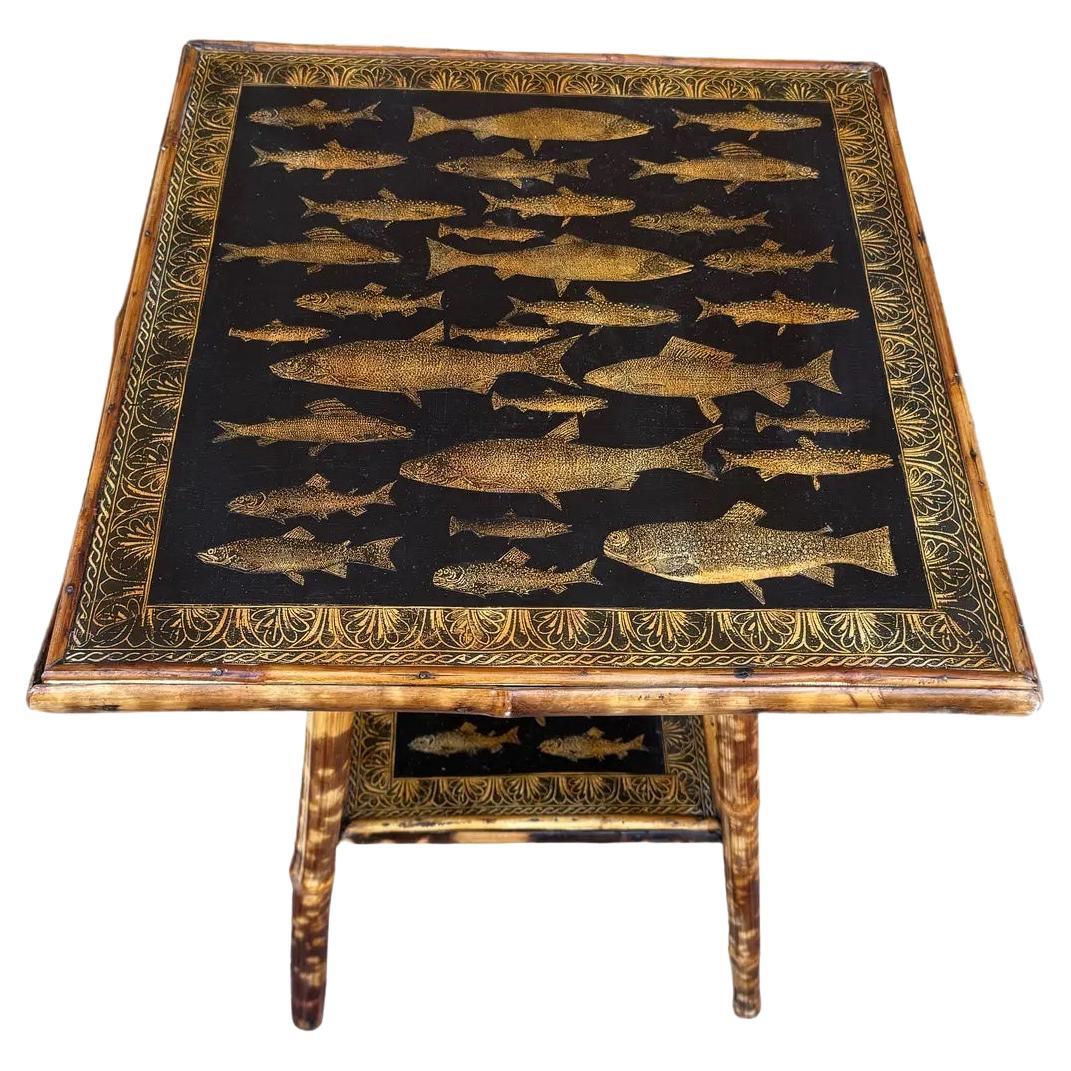 19th Century English Bamboo Table